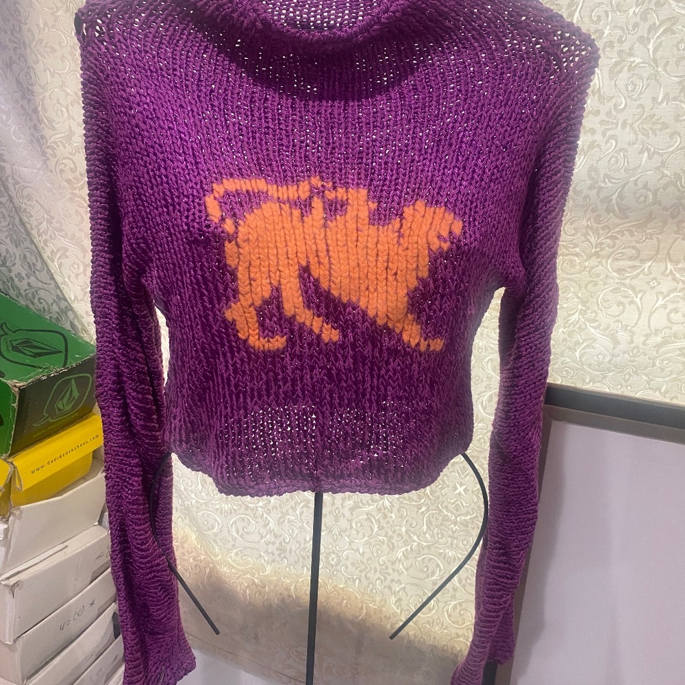Parasuco Vintage Embroidered Sweater Blouse Sz S